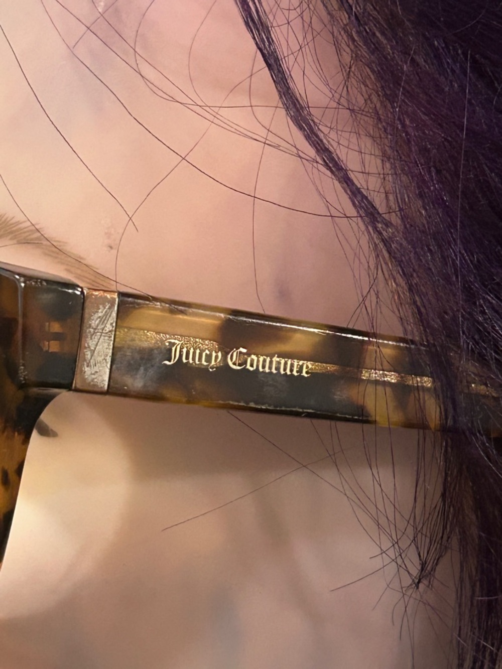 Juicy Couture Tortoiseshell Cat-Eye Glasses Frame only - Picture 3 of 11